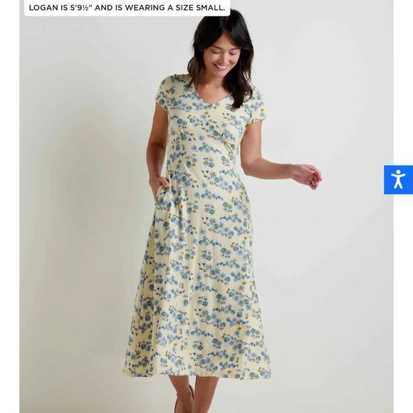 Toad & Co Rose Midi Dress (Med) - Picture 1 of 9